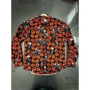 RSVLTS David S. Pumpkins SNL Shirt Men's Large - KUNUFLEX Button Up - EUC Rare